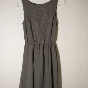 Divided grey sleeveless dress size 2